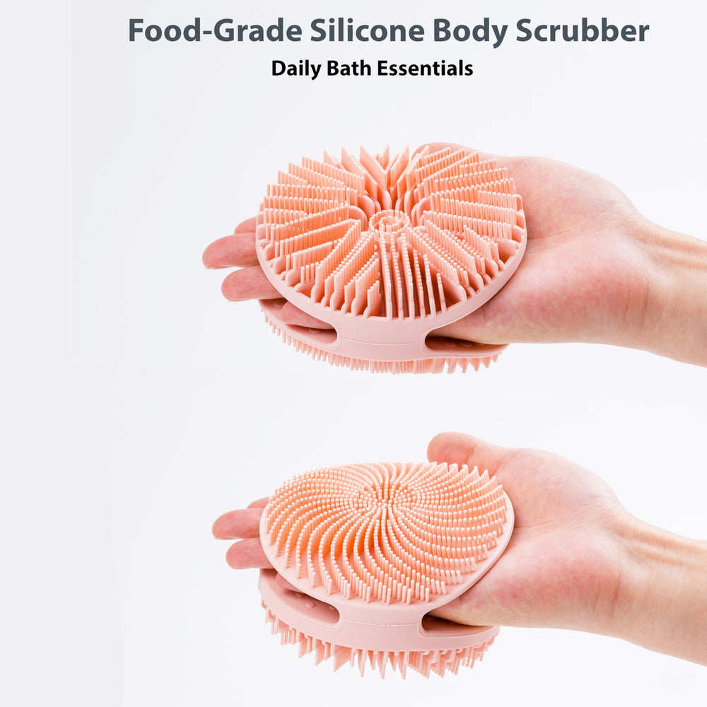 MtBoi poils longs brosse corps silicone, mousse généreuse pour une peau propre.