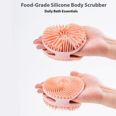 MtBoi poils longs brosse corps silicone, mousse généreuse pour une peau propre.