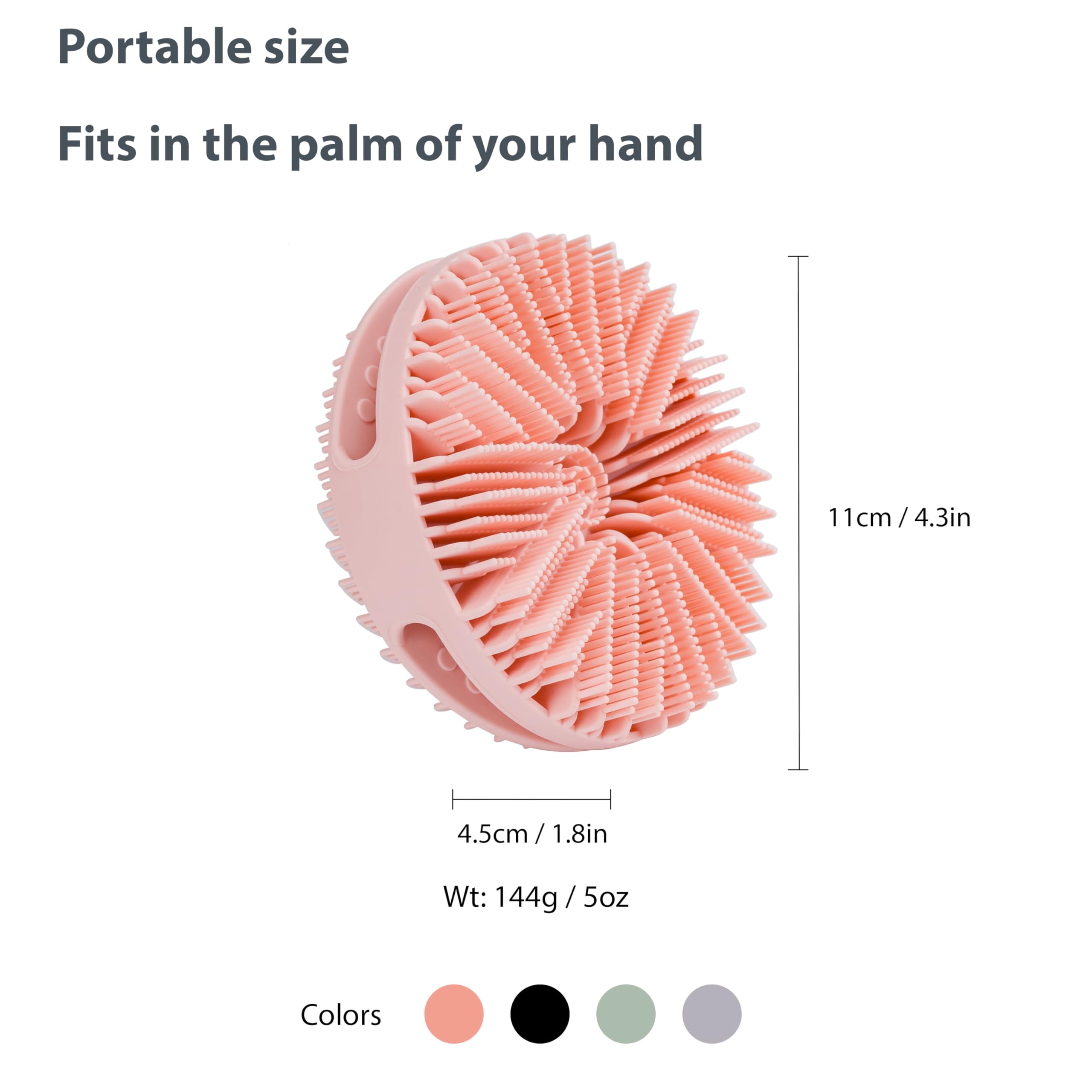 MtBoi brosse polyvalente pour corps et cheveux, pratique en tout lieu.