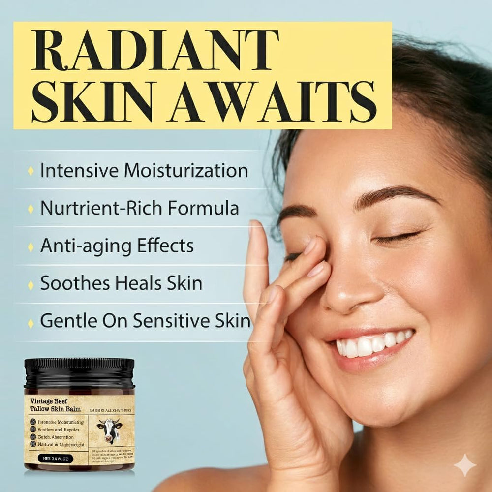 MTGBO Beef Tallow Honey Balm texture on skin demonstrates quick-absorbing, non-greasy finish