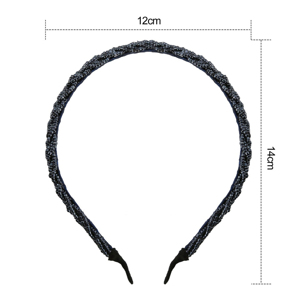 Bandeau MTLEE perles champagne, allure chic et discrète