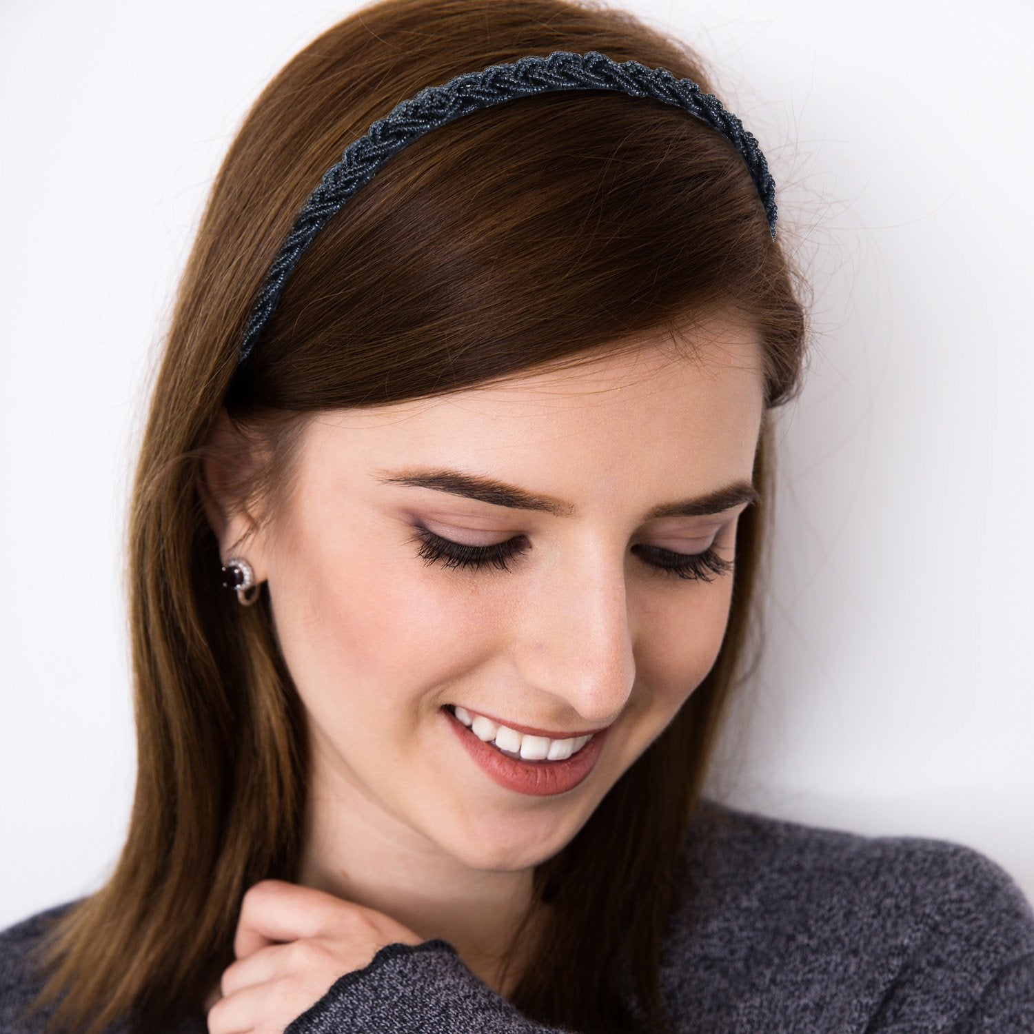 Bandeau MTLEE perles rose clair, style doux et raffiné