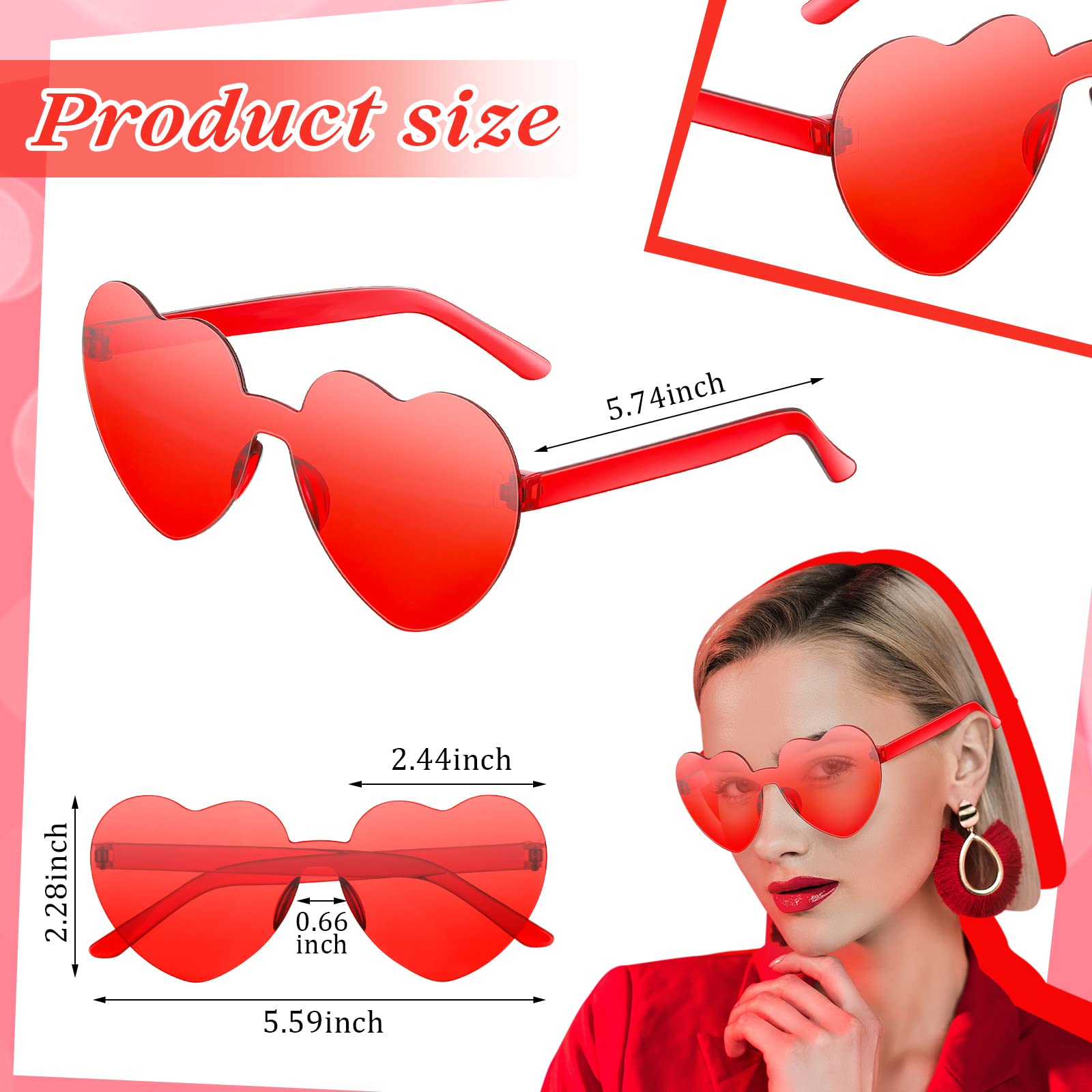 Ensemble accessoires Valentine MTLEE rouges pour ambiance festive