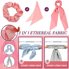 MTLEE ruban-coiffure satin long lilas pour ajouter une touche féminine