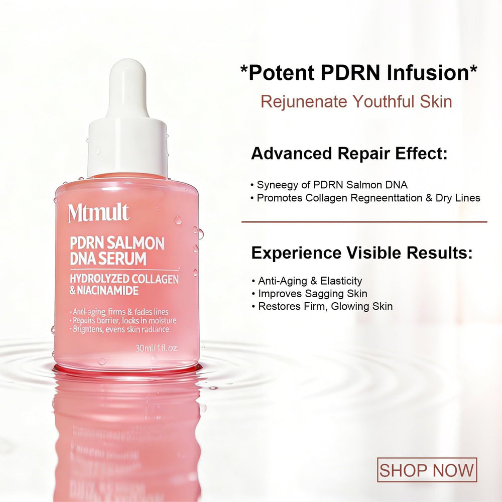 Mtmult serum ADN Saumon peau lumineuse après utilisation