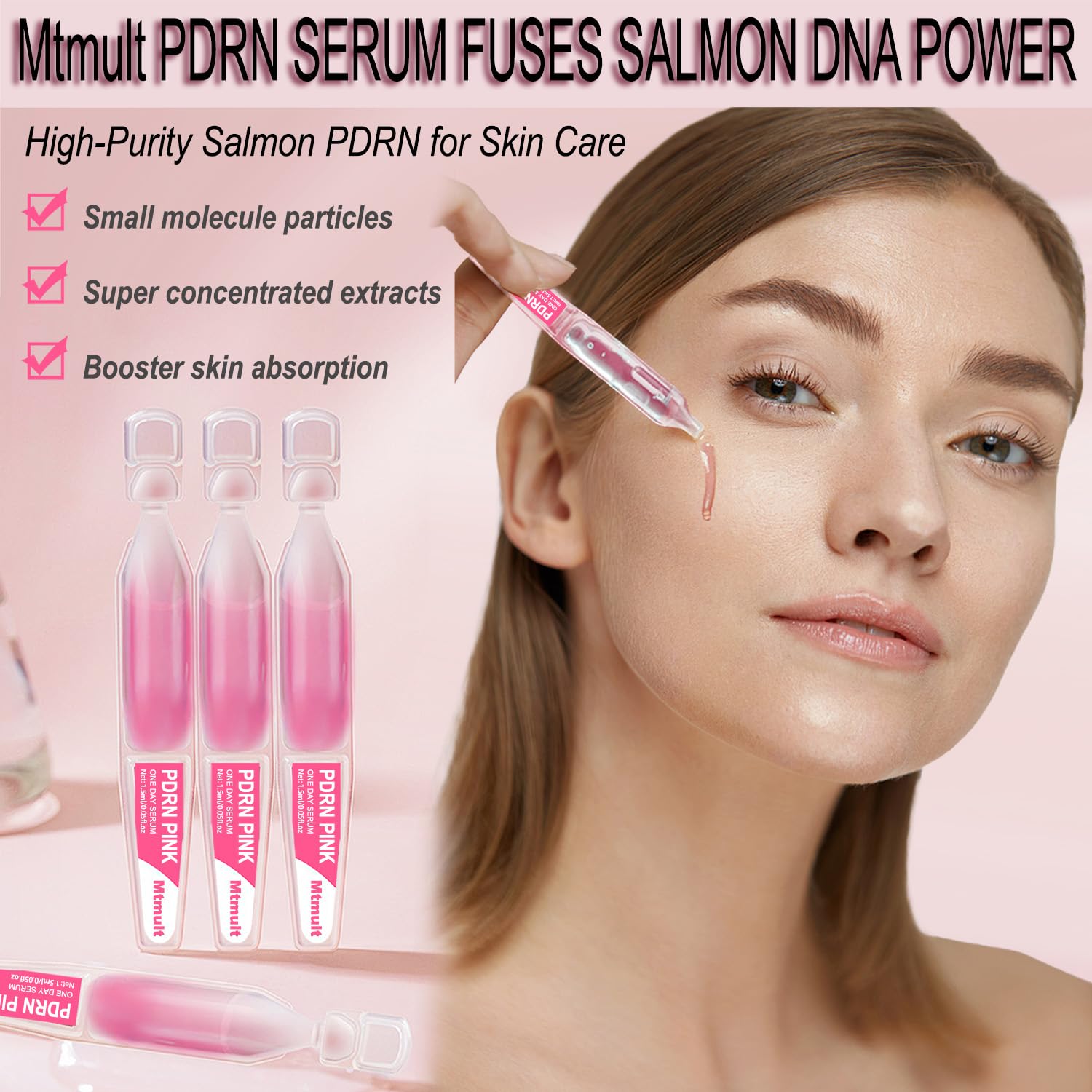 Texture satinée MTMULT, laisse la peau fraîche et lumineuse après application.