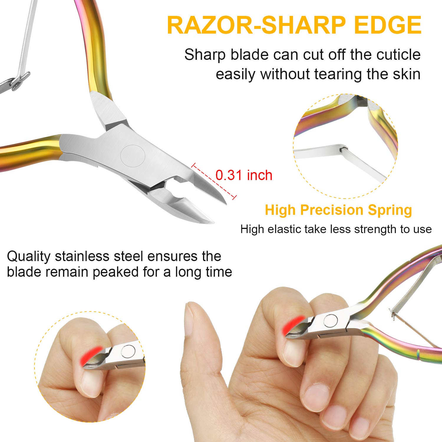 Mudder coupe-ongles acryliques, précision pour faux ongles et extensions.