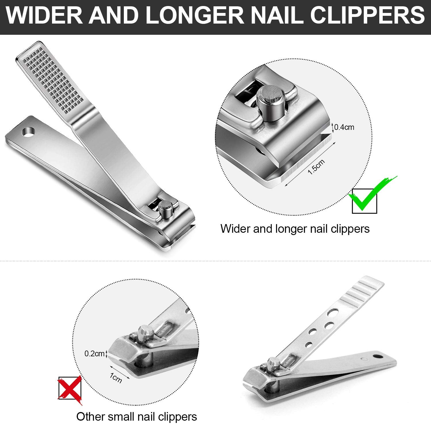 Mudder coupe-ongles compacte et portable, facile à emporter en voyage.