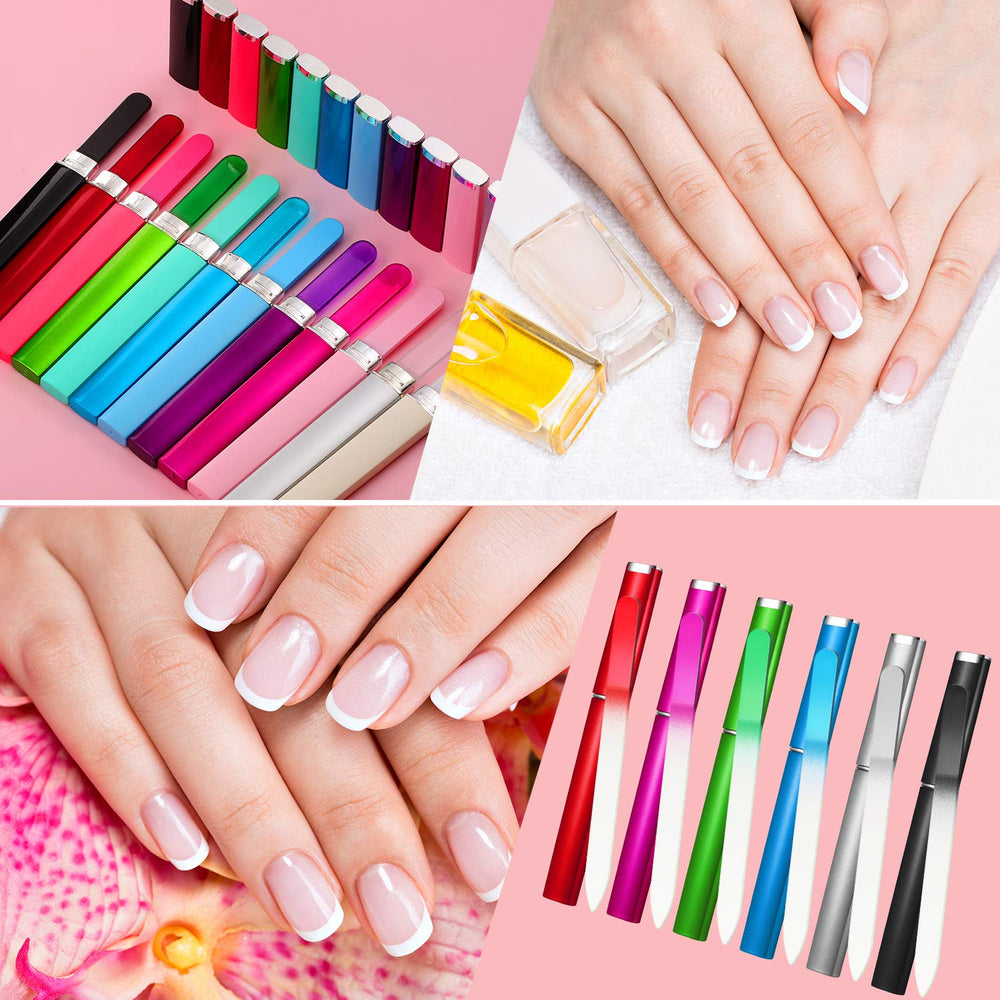 Mudder lime à ongles en verre avec étui, protection et rangement faciles