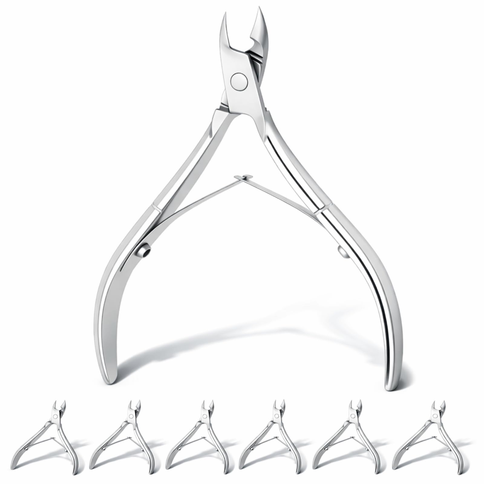Pinces coupe-cuticule Mudder à pointe en inox pour une coupe précise près des cuticules.