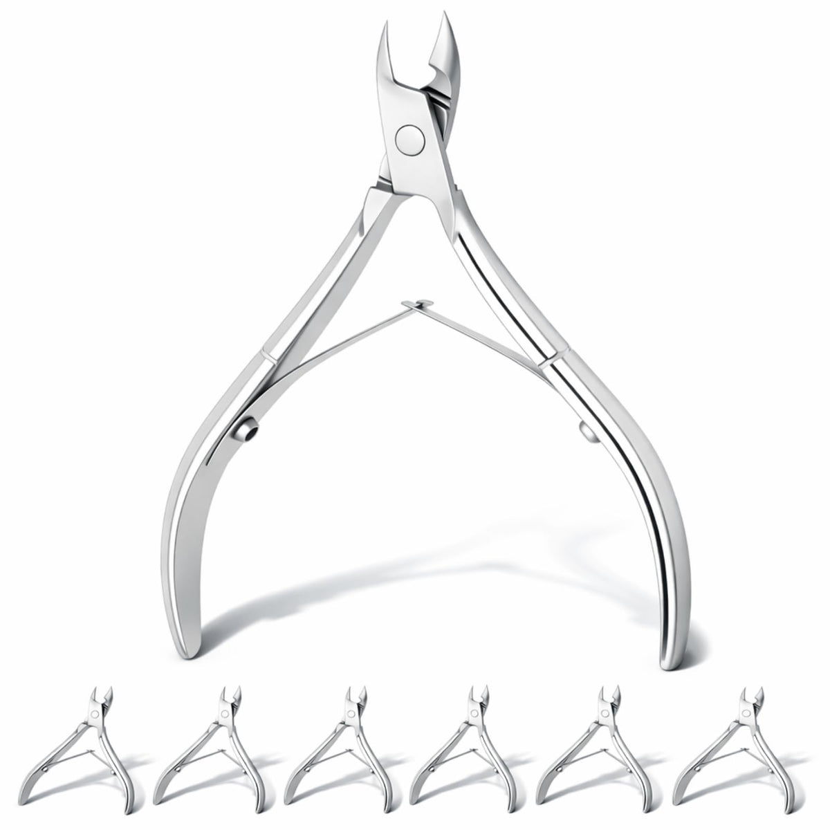 Pinces coupe-cuticule Mudder à pointe en inox pour une coupe précise près des cuticules.