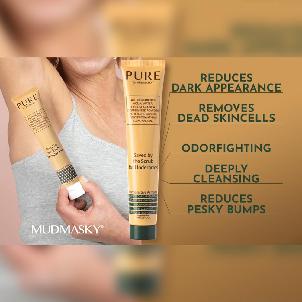 MUDMASKY Pure Grains Café Recyclés: ingrédients simples et responsables pour votre rituel d'hygiène.