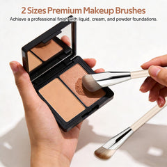 Pinceau blush angulé MUIIGOOD adapté textures crème.