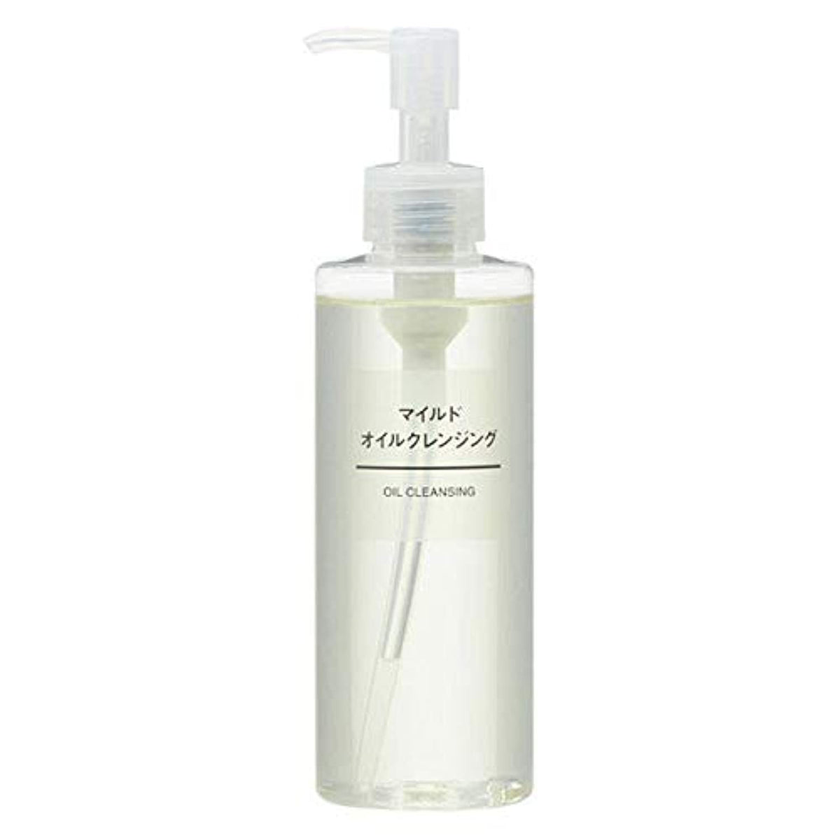 Muji huile démaquillante douce en bouteille prête au démaquillage rapide.
