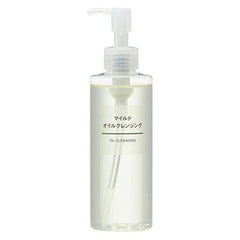 Muji huile démaquillante douce en bouteille prête au démaquillage rapide.