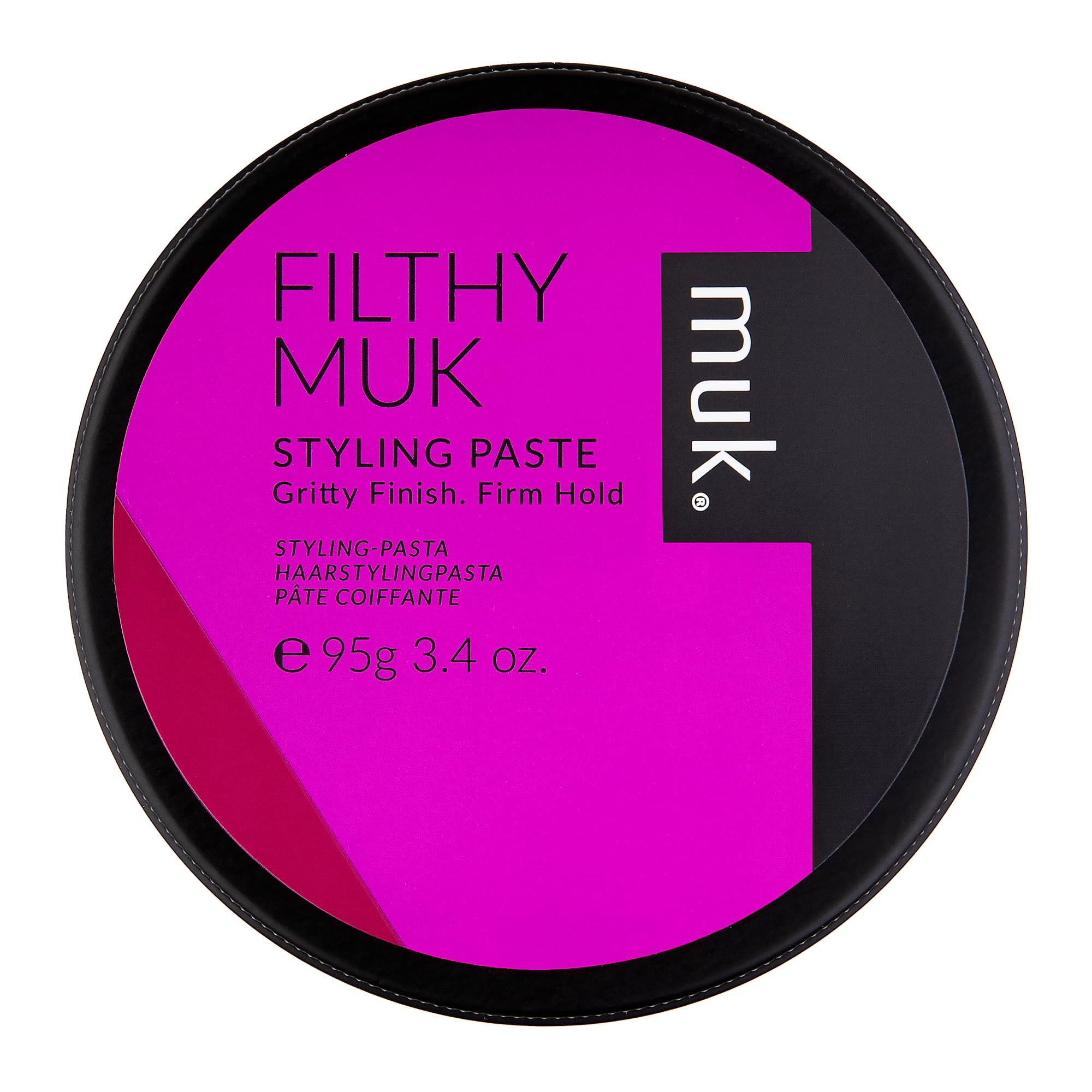 MUK Filthy Gritty Finish, bouteille, assure une tenue ferme et précise toute la journée.