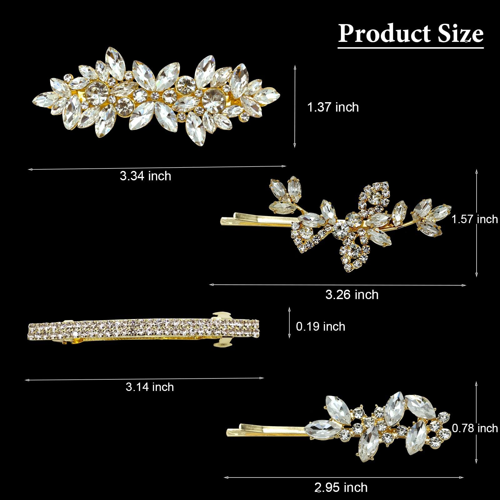 Mulzile accessoire cheveux or combinaison perles et strass pour cérémonie.