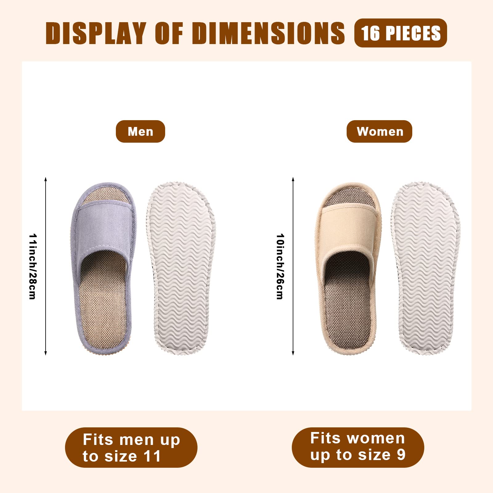 Chaussons Mumufy pour visiteurs avec tailles multiples, pratiques pour hôtels et maisons.