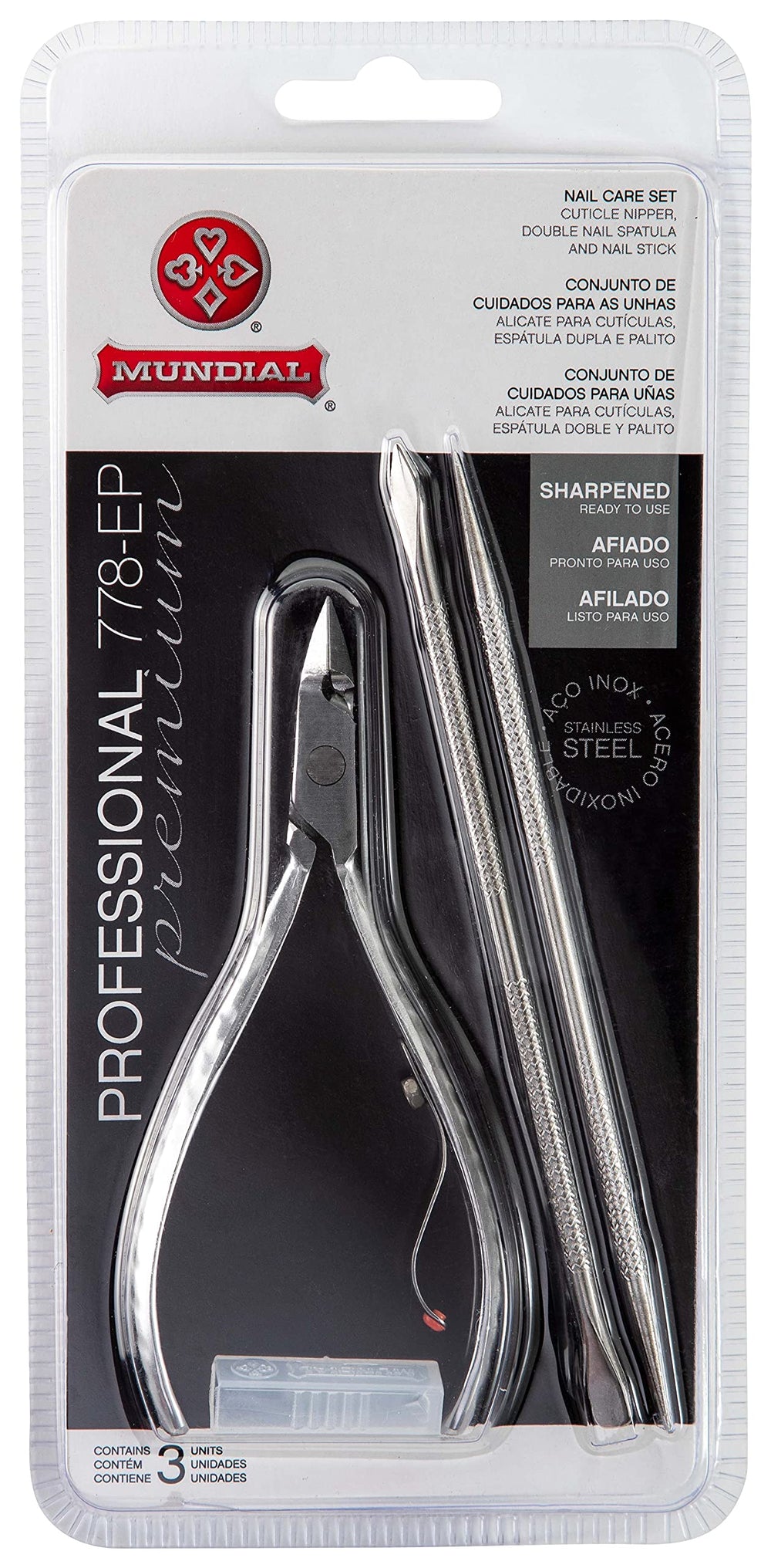 Pince-cuticules Mundial: coupe précise et professionnelle pour des cuticules impeccables.