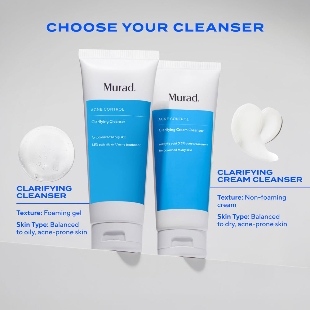 Murad Acne Control Clarifying Cleanser — usage matin pour peau équilibrée