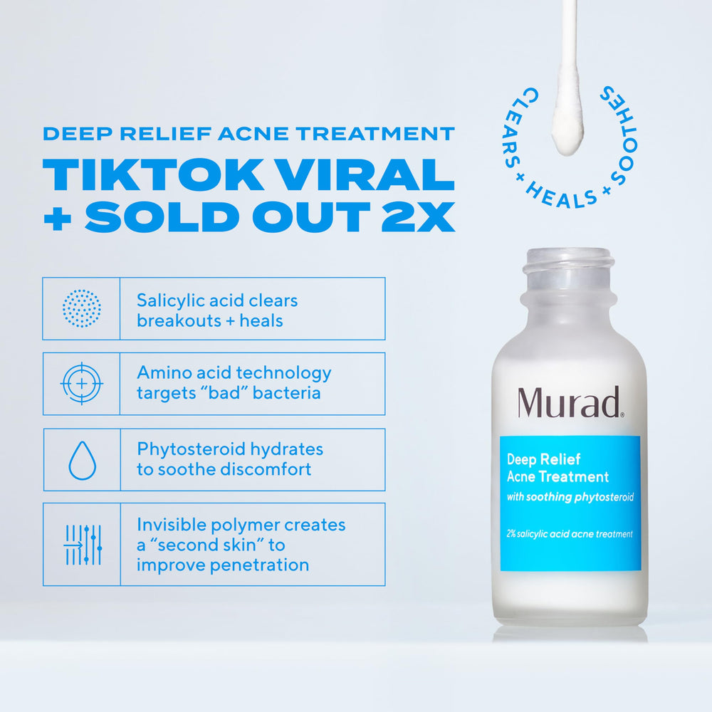 Murad: apaisement des rougeurs et boutons sur le visage