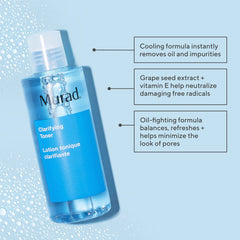 Murad Clarifying Toner : texture fraîche pour un effet tonique après chaque nettoyage.