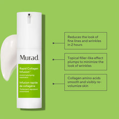 Murad Infusion de Collagène rapide – massage visage et cou pour peau lissée.