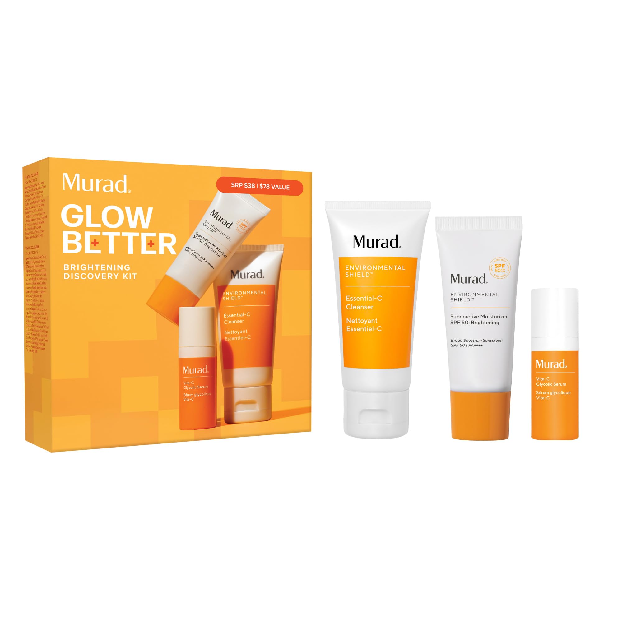 Murad kit éclat: le nettoyant Essentiel-C pour démarrer une routine lumineuse.