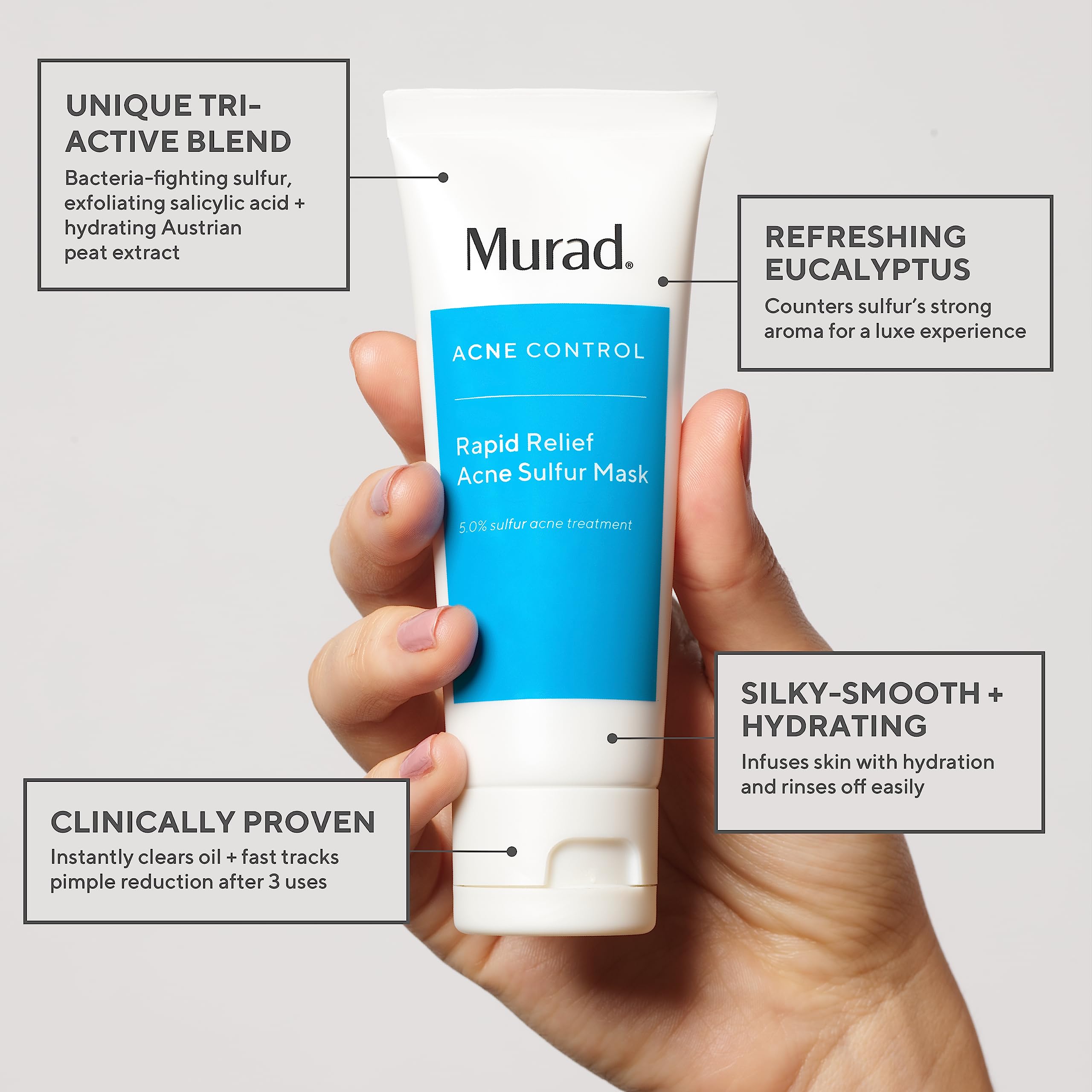 Murad Rapid Relief, rougeurs apaisées par le soin ciblé.