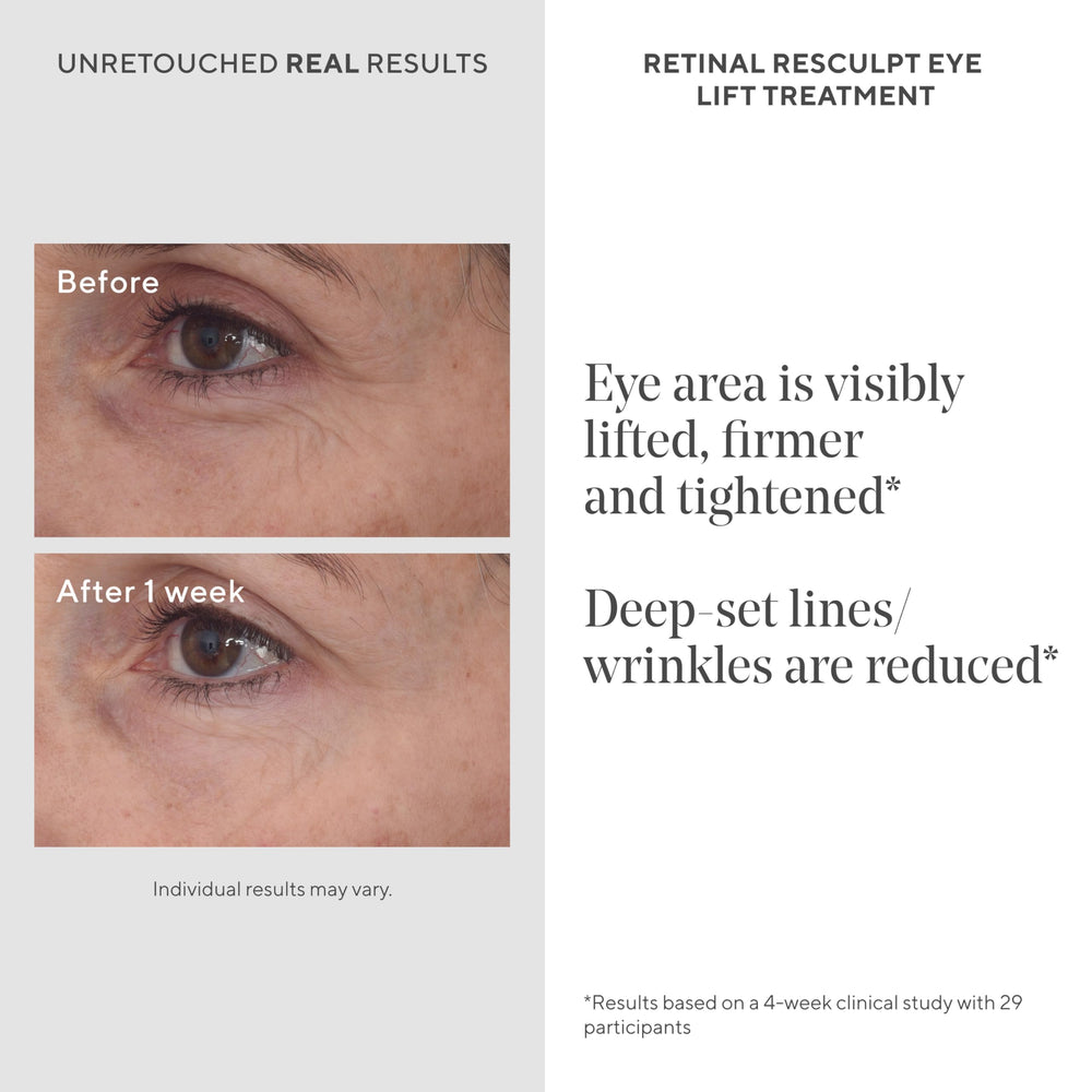 Murad Retinal ReSculpt Eye Lift applique-yeux : apaise et raffermit le contour des yeux.