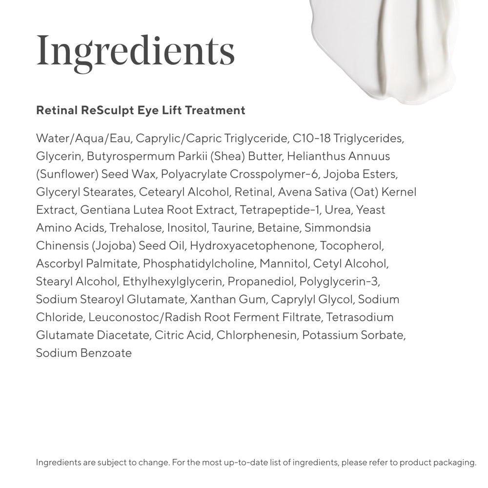 Murad Retinal ReSculpt Eye Lift soin-confort : hydratation non grasse toute la journée.