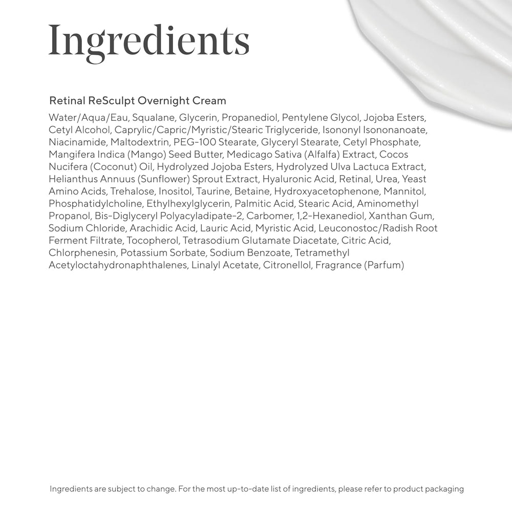 Murad Retinal ReSculpt Crème Nuit – hydratation lipidique durable pour la peau.