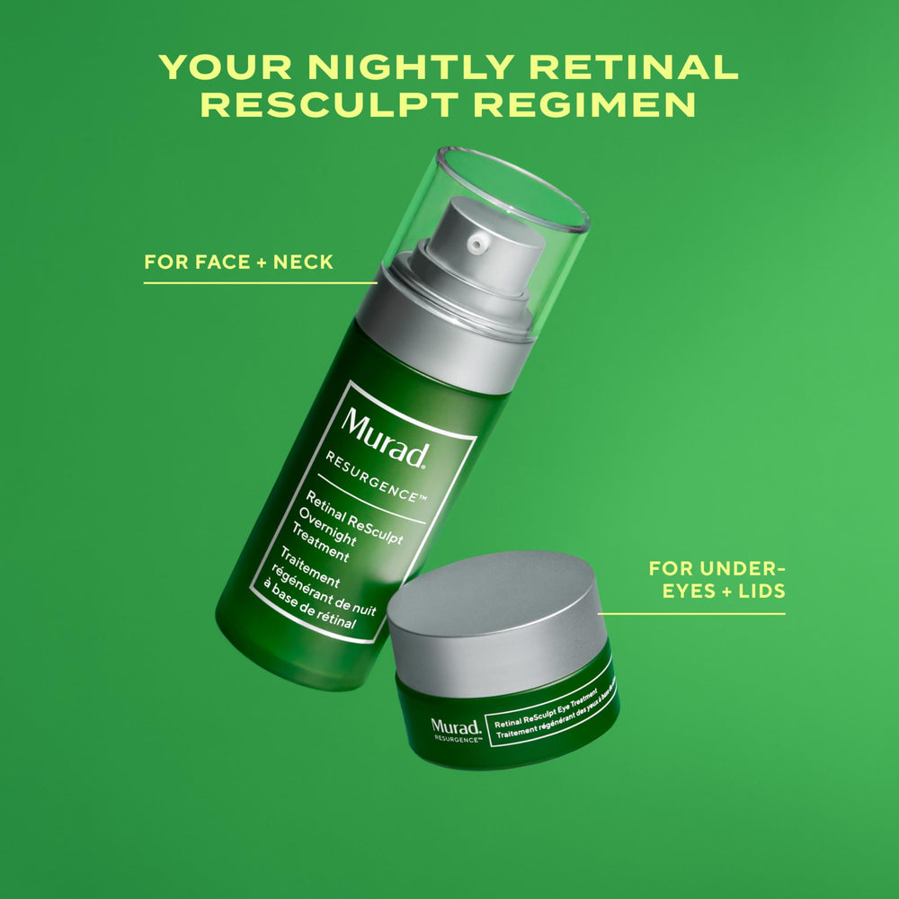 Murad Rétinal ReSculpt – application visage et cou après nettoyage.