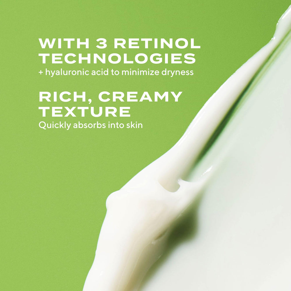 Diagramme Retinol Tri‑Active illustrant action rapide, libération et booster.