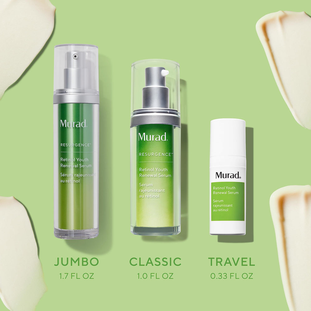 Murad sérum rétinol texture crème légère illuminant la peau.