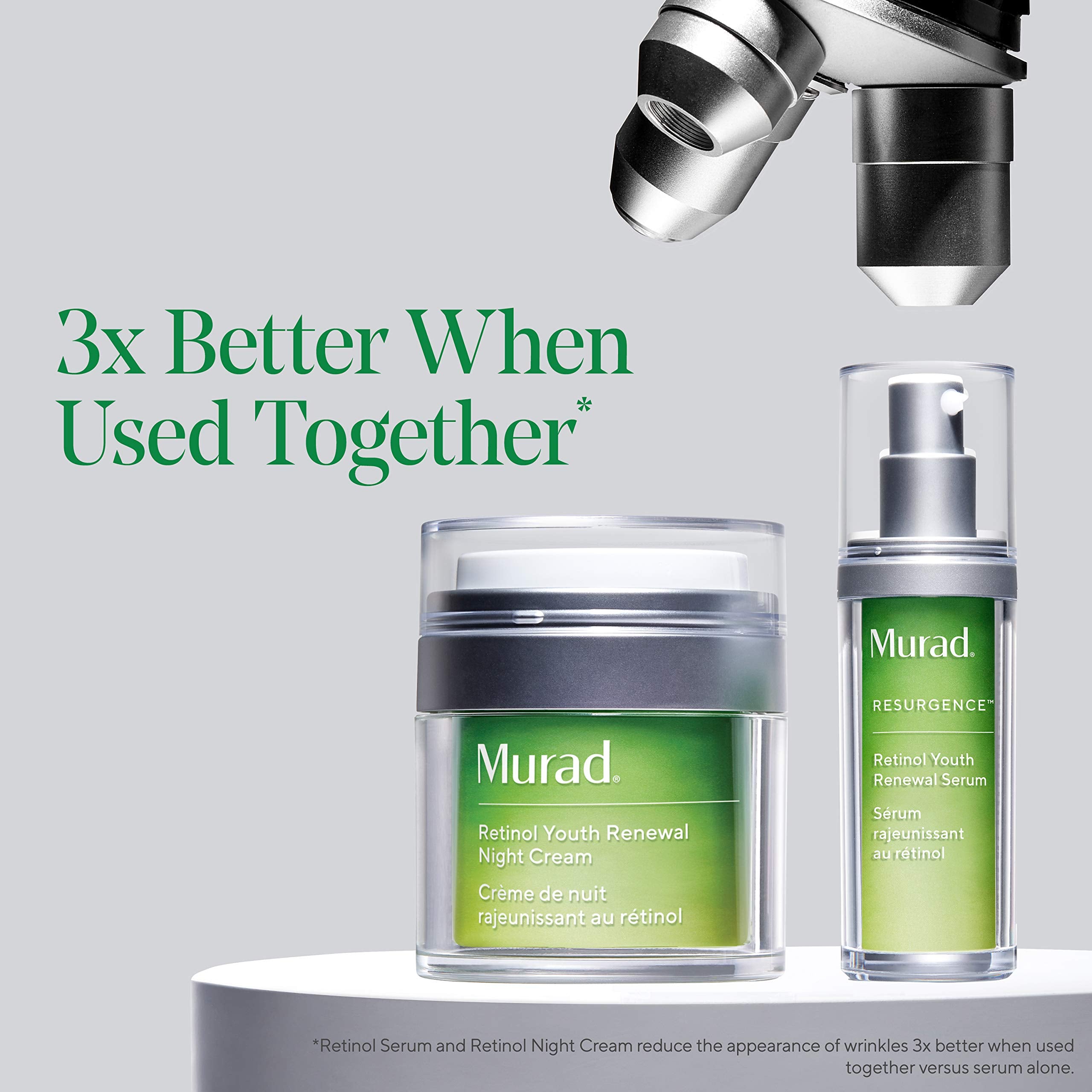 Murad Retinol Youth Renewal Serum – texture crème lumineuse prête à l’emploi.
