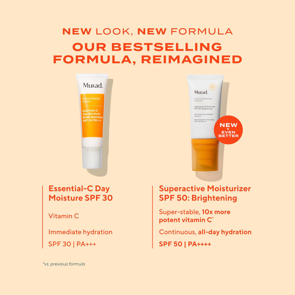 Murad Superactive Brightening Moisturizer SPF 50, boost vitamine C pour teint plus lumineux