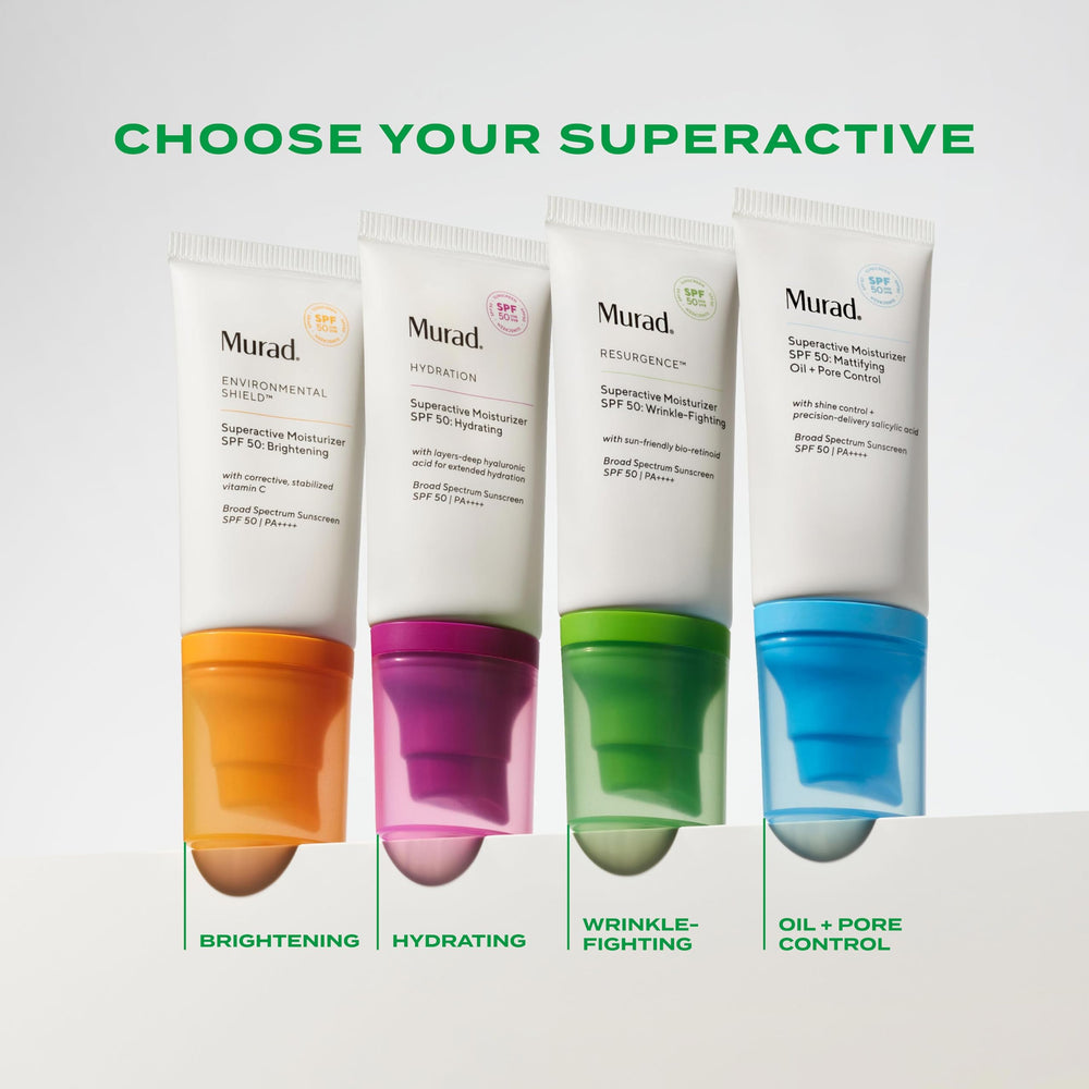 Murad Superactive simplifie la routine en 1 étape, pratique et rapide.