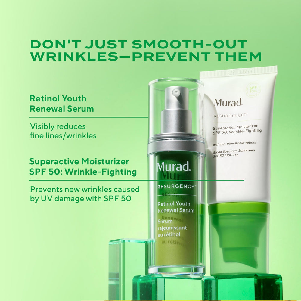 Murad Superactive emballage moderne sur étagère.