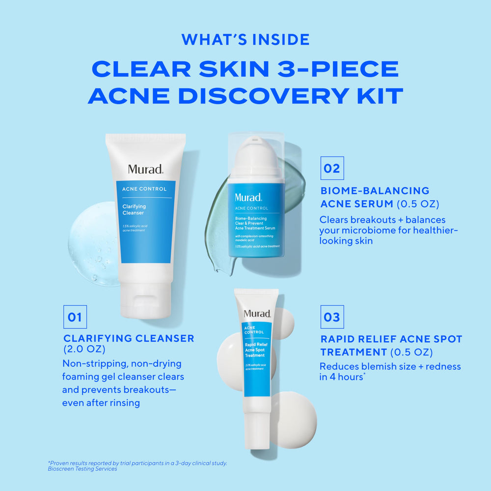 Murad traitement acné mandélique, équilibre de la peau et texture plus lisse.