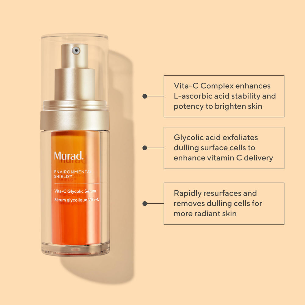 Pompe pratique pour doser le sérum Murad Vita-C Glycolic sans gaspillage