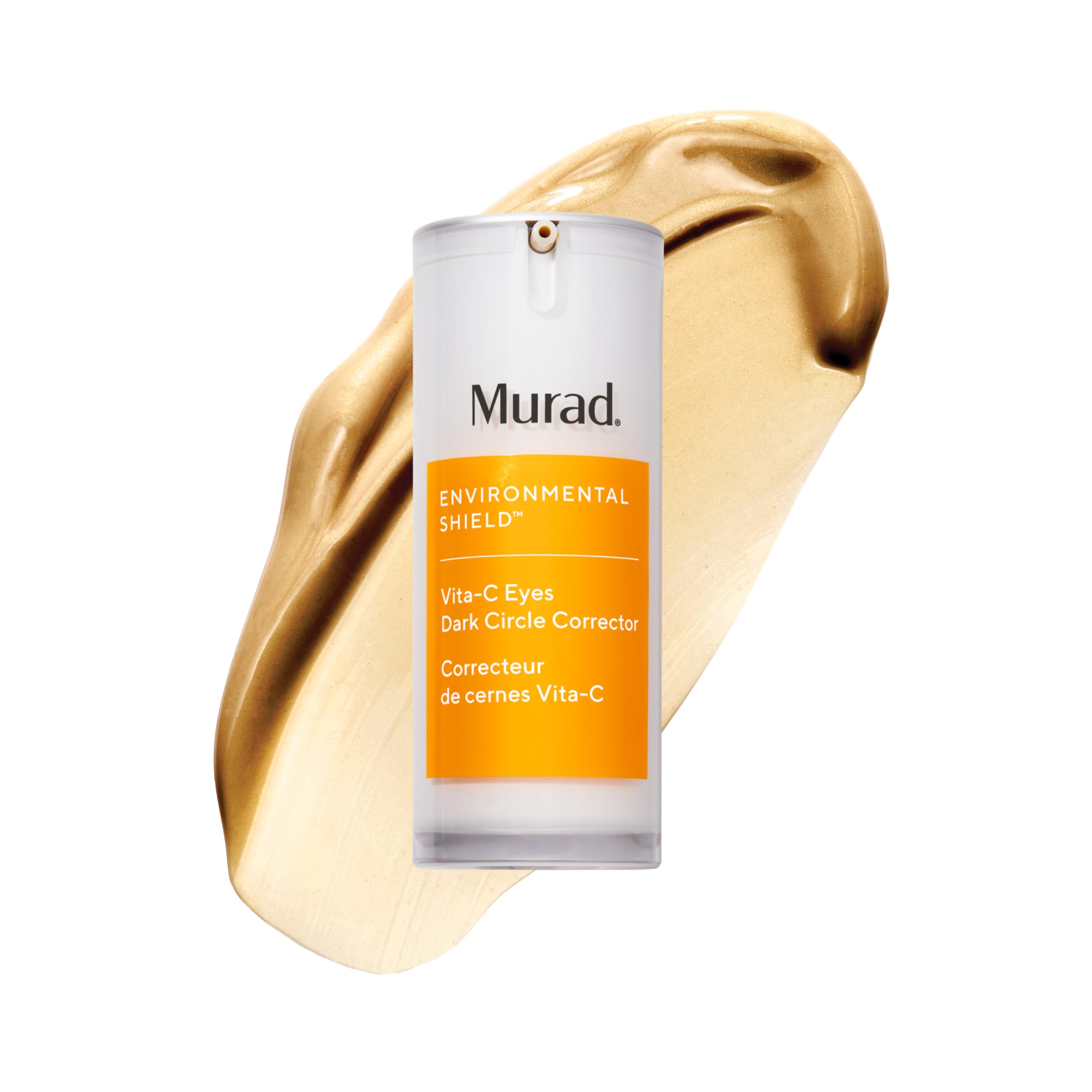 Murad Vita-C Eyes serum, bouteille élégante, pour un regard plus frais et lumineux.