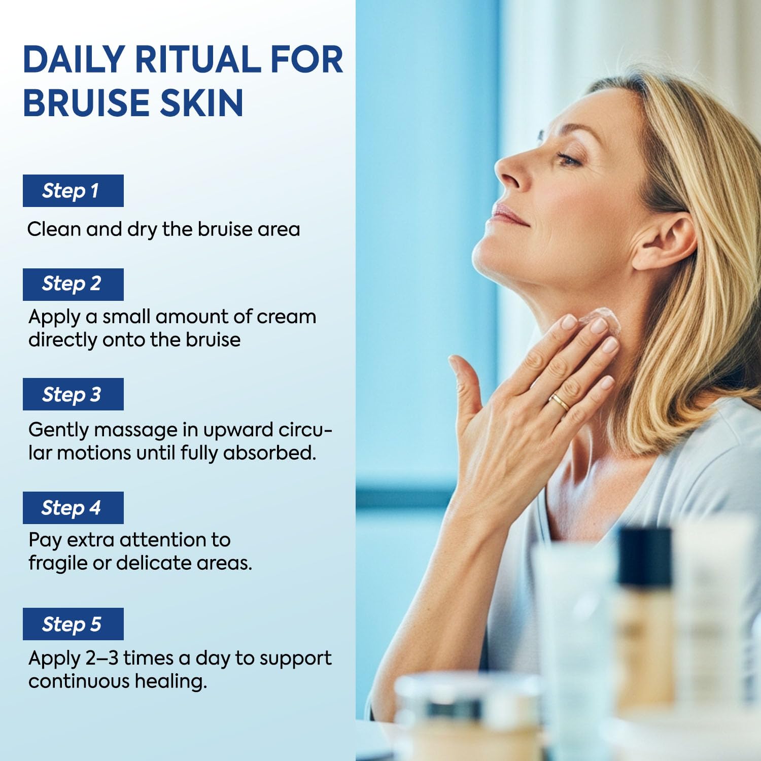 Emballage pratique et recyclable de la Crème Arnica MURASAKI BEAUTY.