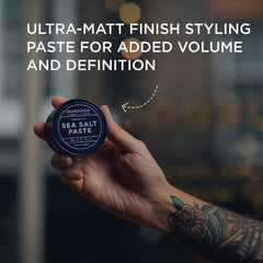 Murdock London Pâte Sel Mer – texture matte et volume contrôlé.