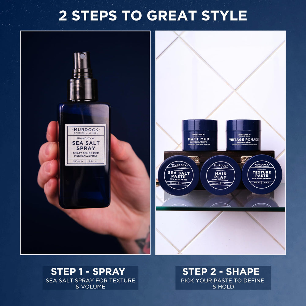 Murdock London utilisation-barbier, méthode pro pour définir texture et volume.