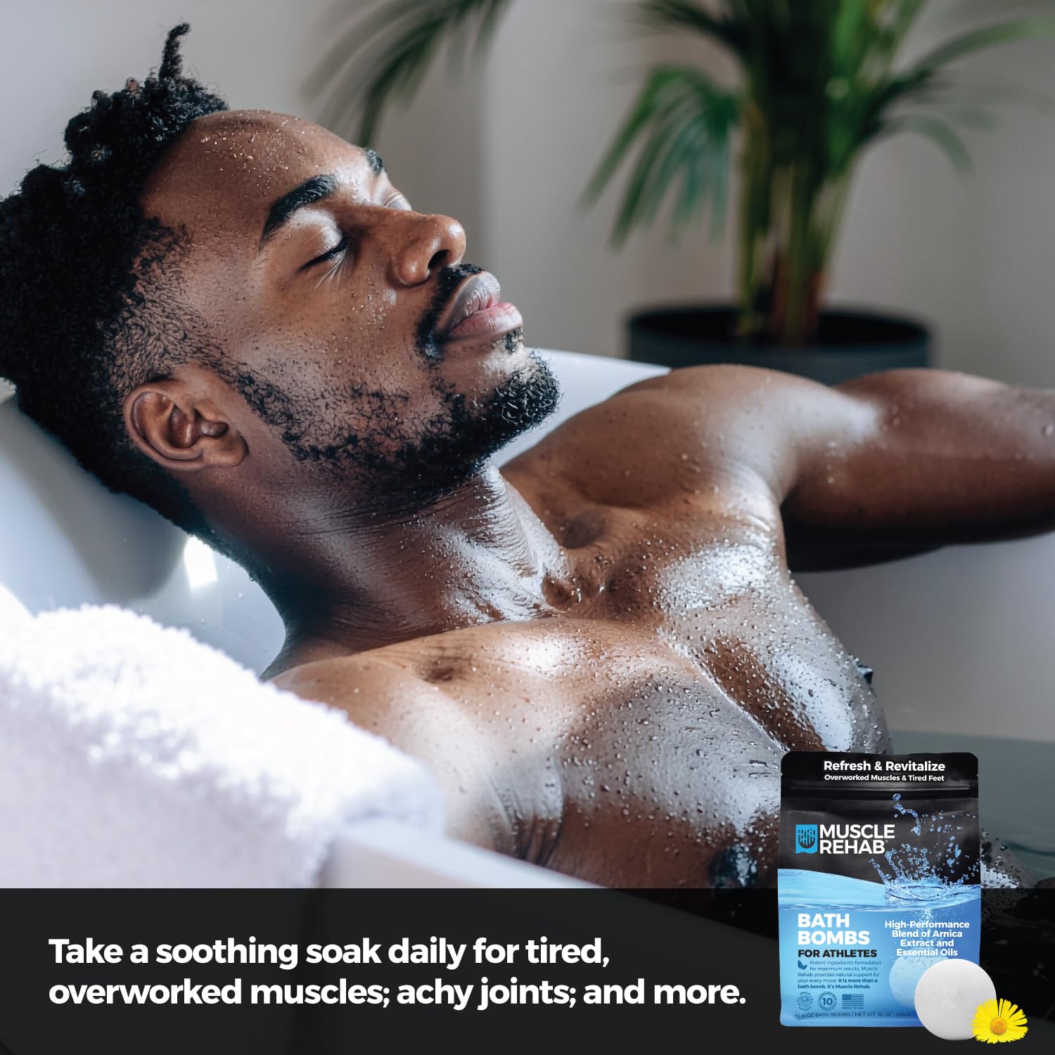 Aroma eucalyptus et sauge sclarée pour une détente relaxante.