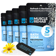 Muscle Rehab sachet Epsom voyage avec arnica pour réconfort musculaire après l'effort.
