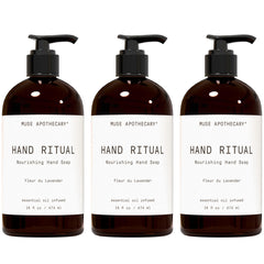 Muse Apothecary Rituel Mains Lavande: bouteille prête pour une aromathérapie quotidienne.