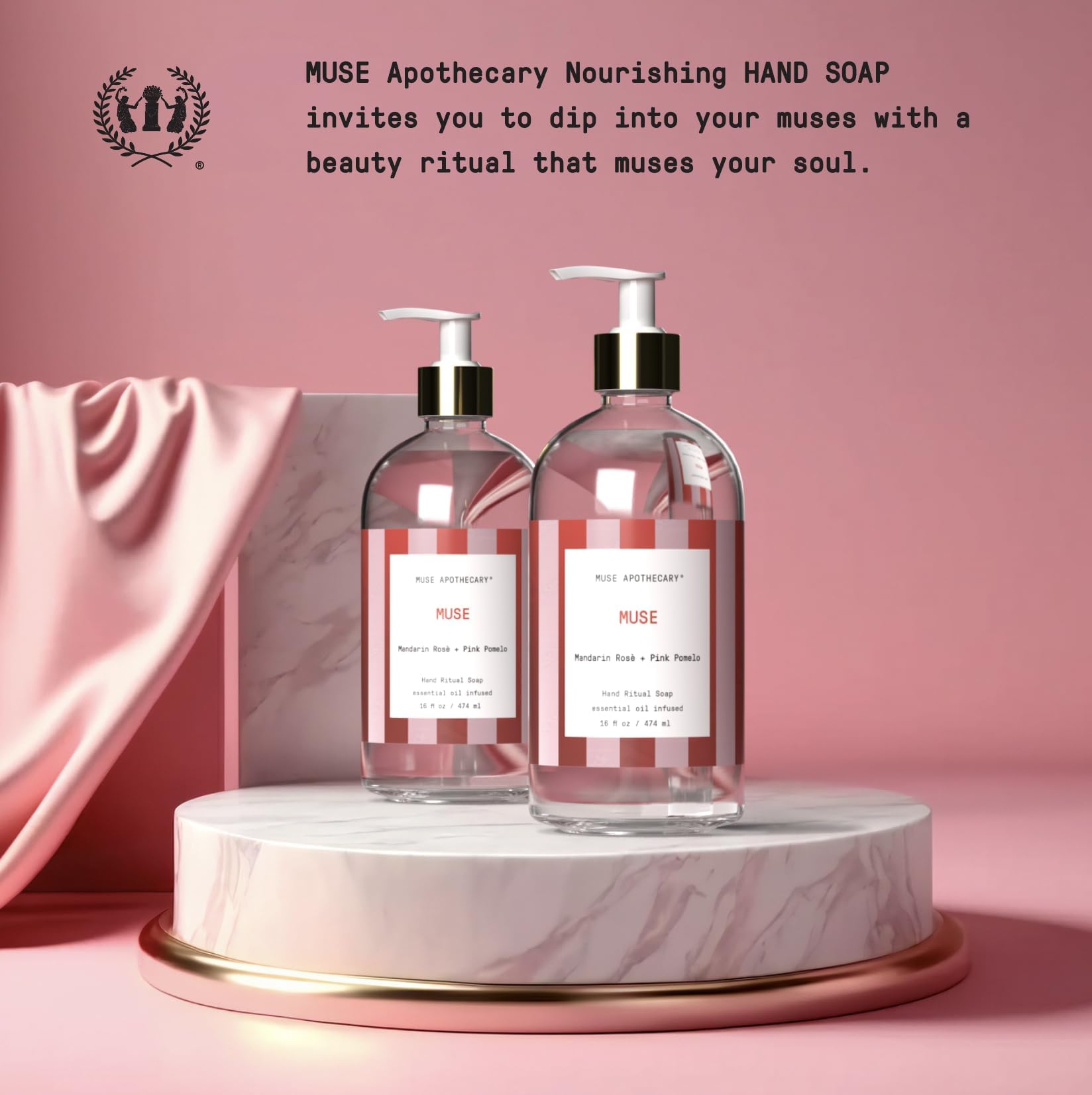 Muse Apothecary Hand Ritual – Mousse généreuse qui nettoie en douceur et laisse la peau souple.