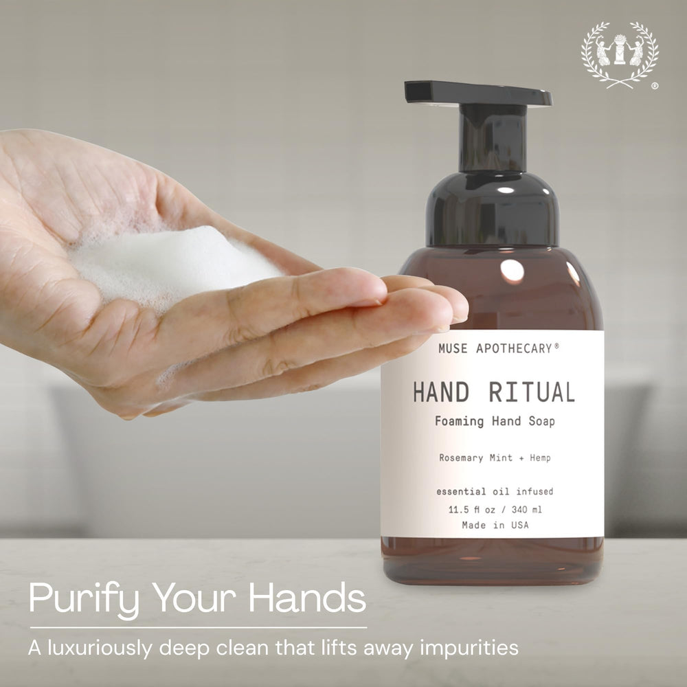 Lot de 3 flacons Muse Apothecary Hand Ritual prêt à offrir comme cadeau bien-être.